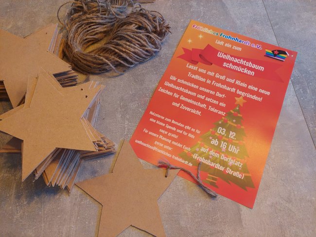 Weihnachtssterne für den Weihnachtsbaum